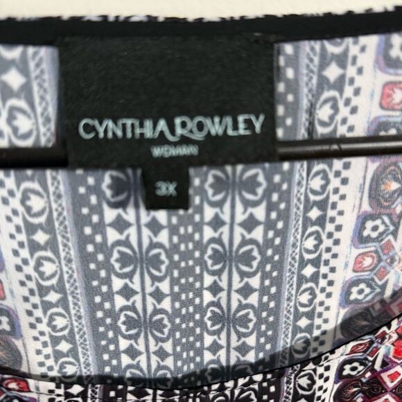 Cynthia Rowley Black and Pink Boxy Blouse - Picture 3 of 4